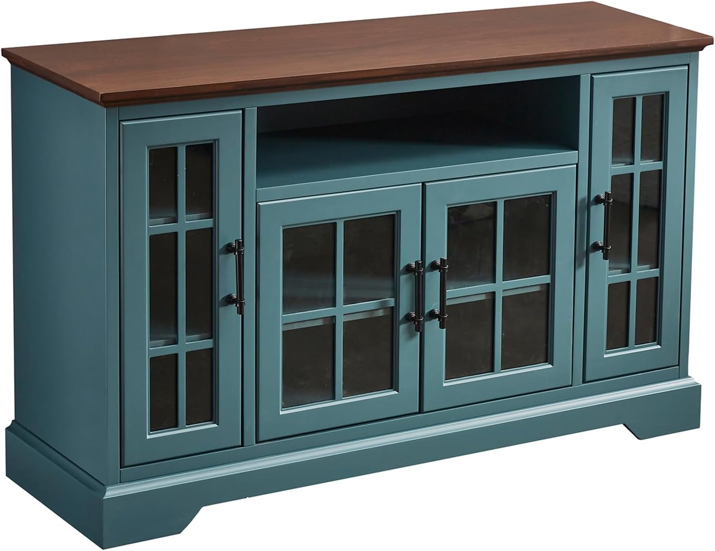 Wooden TV Stand Storage Buffet Cabinet, Sideboard with Adjustable Shelves, Console Table for Dining Living Room Cupboard, (63INCHES TV Stand)
